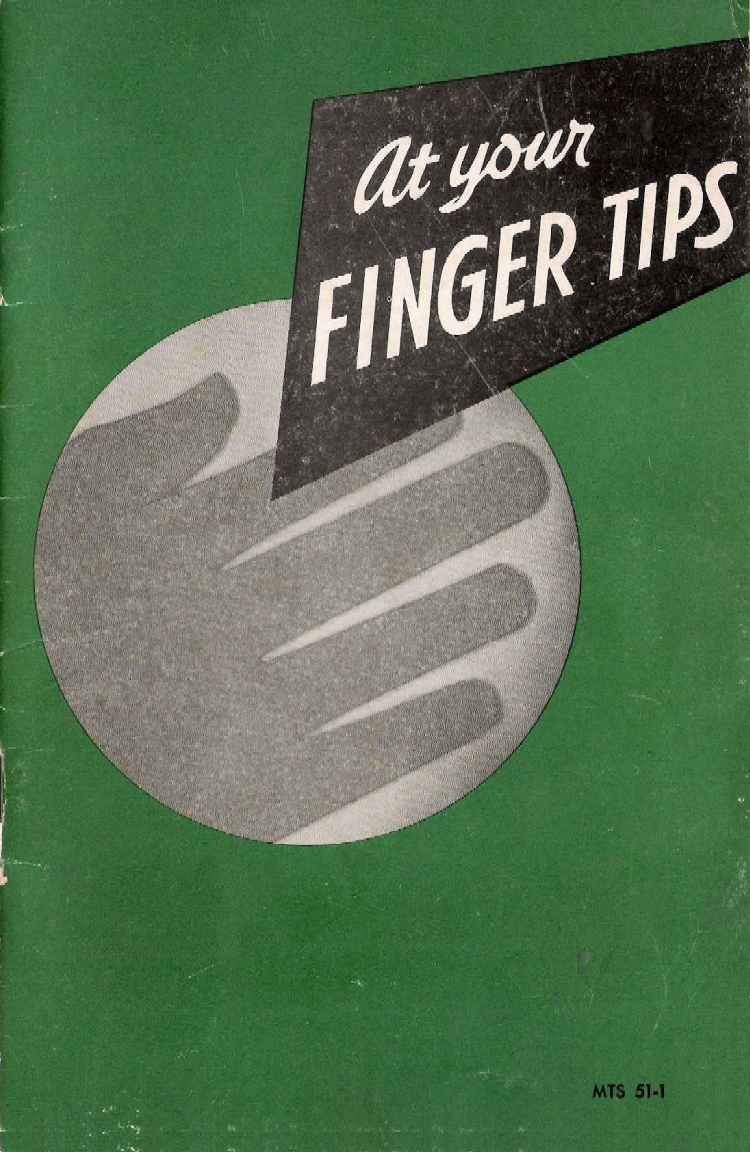 1951 - GM At Your Finger Tips Booklet